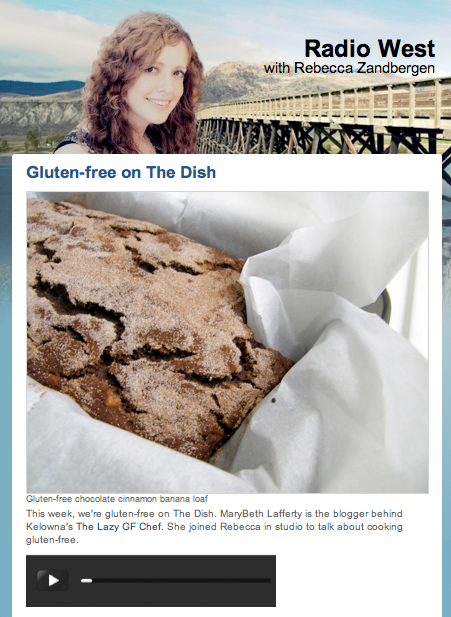 Gluten Free on The Dish - CBC Radio West